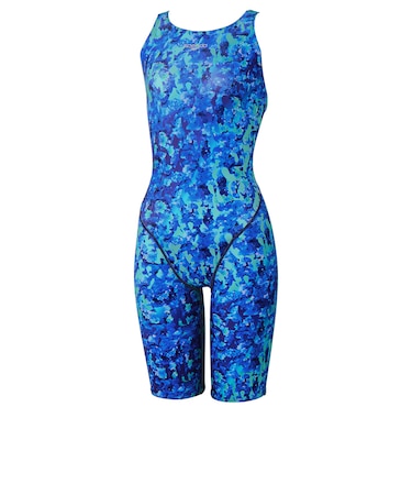 スピード（SPEEDO）競泳水着 レディース 水泳 フレックスシグマニューセミオープンバックニースキン3 青 M-LLサイズ SCW12651F BL WA承…