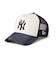 ニューエラ（NEW ERA）キャップ 9FORTY A-Frame トラッカー Laser Burn Out Denim ニューヨーク・ヤンキース 15137…