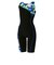 スピード（SPEEDO）フィットネス水着 レディース 水泳 パズルルースンニースキン 黒×青 S-LLサイズ SFW12665 BL フィットネス