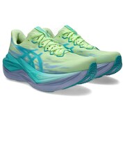 アシックス(ASICS)ランニングシューズ トレーニングシューズ スーパーブラスト 3 グリーン ブルー 1013A177.750 お一人様一点まで