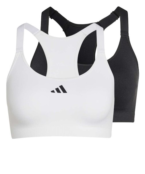 アディダス（adidas）オプティム エッセンシャルズ シームレス ブラ 2枚組 VZ862-KF8822