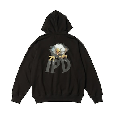 パーカー EAGLE ジップ フーディ IPDZHES-1223-BLK