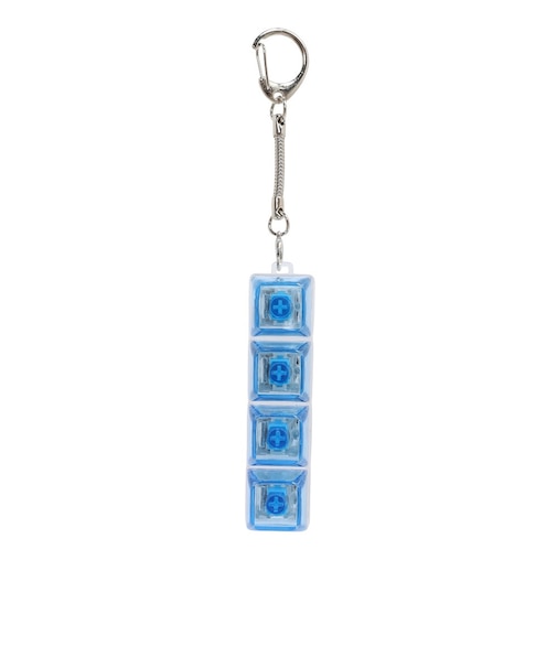 キーホルダー KACHI KACHI キーボードクリッカー 4P LED ブルー KACHI-008