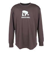 エゴザル(EGOZARU)バスケットボールウェア ラインロゴ バックプリント ロングスリーブTシャツ EZFW25ULS008C450