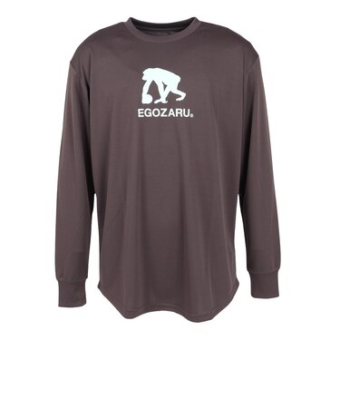 エゴザル（EGOZARU）バスケットボールウェア ラインロゴ バックプリント ロングスリーブTシャツ EZFW25ULS008C450
