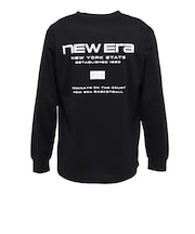 ニューエラ(NEW ERA)バスケットボールウェア 長袖 テック Tシャツ Brand Name Logo ブラック 15135374