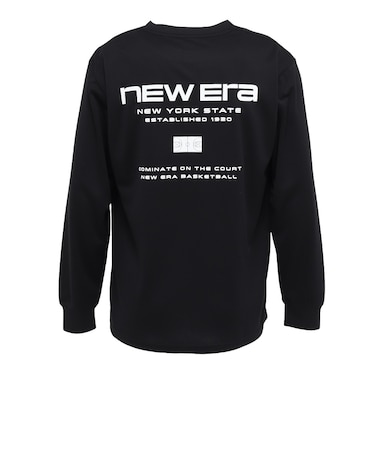 ニューエラ（NEW ERA）バスケットボールウェア 長袖 テック Tシャツ Brand Name Logo ブラック 15135374