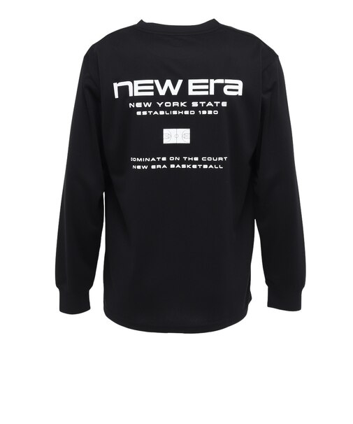 ニューエラ（NEW ERA）バスケットボールウェア 長袖 テック Tシャツ Brand Name Logo ブラック 15135374