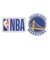 エヌビーエー（NBA）ロゴクリアステッカー 2枚入 ゴールデンステイト・ウォリアーズ NBA88142