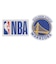 エヌビーエー（NBA）ロゴクリアステッカー 2枚入 ゴールデンステイト・ウォリアーズ NBA88142