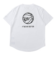 ニューエラ(NEW ERA)バスケットボールウェア 半袖 テック Tシャツ Round Ball Brand Name Logo ホワイト 15135365