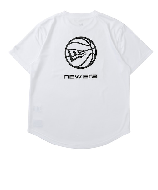 ニューエラ（NEW ERA）バスケットボールウェア 半袖 テック Tシャツ Round Ball Brand Name Logo ホワイト 15135365