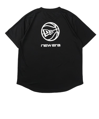 ニューエラ（NEW ERA）バスケットボールウェア 半袖 テック Tシャツ Round Ball Brand Name Logo ブラック 15135366