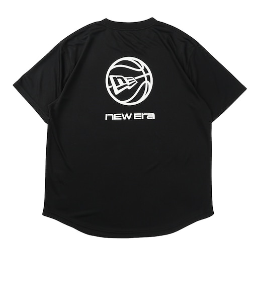 ニューエラ（NEW ERA）バスケットボールウェア 半袖 テック Tシャツ Round Ball Brand Name Logo ブラック 15135366