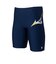 ミズノ（MIZUNO）水着 メンズ 水泳 スイムフィットネス用ハーフスパッツ 紺 黄 S-LLサイズ N2JBD60484 フィットネス水着