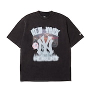 ニューエラ（NEW ERA）ウォッシュドコットン 半袖Tシャツ Flame ニューヨーク・ヤンキース 15129306