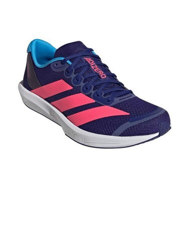 アディダス(adidas)ランニングシューズ トレーニングシューズ 部活 アディゼロ BK ネイビー ピンク NSV99-HQ5271 スポーツ シューズ