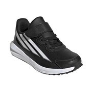 アディダス（adidas）キッズ スポーツシューズ ベルクロ ベルト付き スニーカー ファイト ブラック ホワイト OSA46-KI6777 面 スポーツ ト…