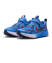 ナイキ(NIKE)ジュニア スポーツシューズ ベルクロ ベルト付き スニーカー コスミックランナー スウッシュ PS ブルー IQ9862-400