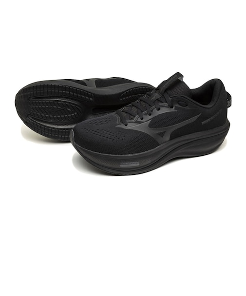 ミズノ（MIZUNO）ランニングシューズ ジョギングシューズ ウエーブライダー 30 SW ブラック J1GU262182 スポーツシューズ