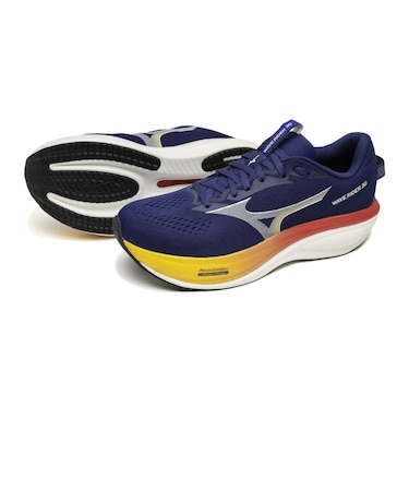 ミズノ(MIZUNO)ランニングシューズ ジョギングシューズ ウエーブライダー 30 SW ネイビー ホワイト J1GM262154 スポーツシューズ