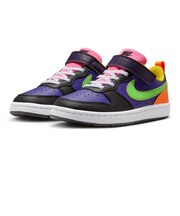 ナイキ(NIKE)ジュニアスニーカー スポーツシューズ コート ボロー LOW リクラフト PS パープル DV5457-502 カジュアル シューズ