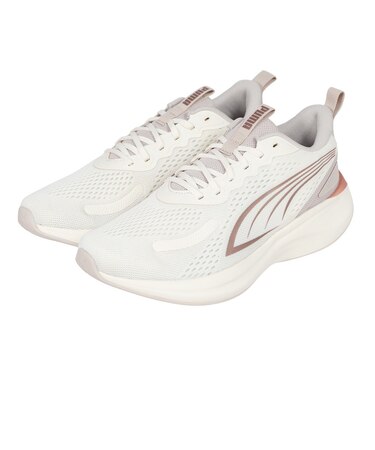 プーマ(PUMA)スニーカー スポーツシューズ ソフトライド ムーブオン ウゴク ジャパンフィット ランニングシューズ アイボリー 31341508