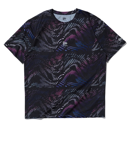 ニューエラ（NEW ERA）半袖 テックTシャツ アーカイブロゴ パターン パフォーマンスアパレル 15354331