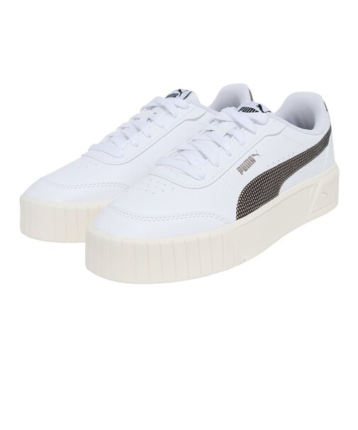 プーマ（PUMA）スニーカー スポーツシューズ キャリーナ ミア シークイン ホワイト 40885901 スポーツ カジュアル シューズ 厚底