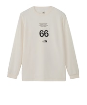 ザ・ノース・フェイス（THE NORTH FACE）ロングスリーブ 66ステイトメント クルーネック Tシャツ NT82689 OW