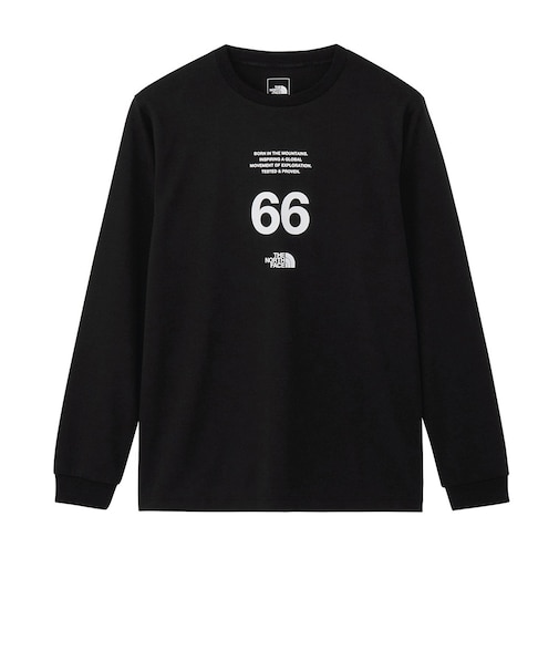 ザ・ノース・フェイス（THE NORTH FACE）ロングスリーブ 66ステイトメント クルーネック Tシャツ NT82689 K