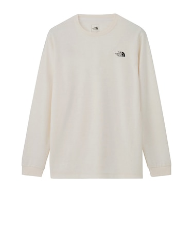 ザ・ノース・フェイス（THE NORTH FACE）ロングスリーブ マウンテニアリングロゴ クルーネック Tシャツ NT82688 OW