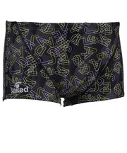 ジャケッド（Jaked）競泳水着 メンズ 水泳 ショートスパッツ 黒 SS-LLサイズ 0830441-0009 トレーニング水着 練習用