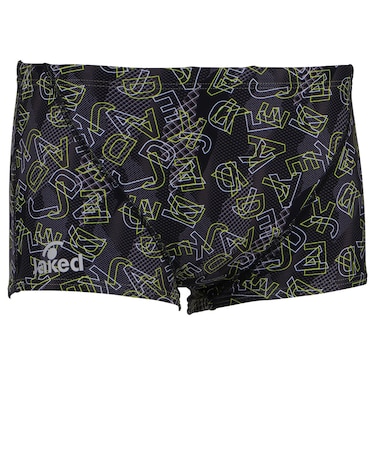 ジャケッド（Jaked）競泳水着 メンズ 水泳 ショートスパッツ 黒 SS-LLサイズ 0830441-0009 トレーニング水着 練習用