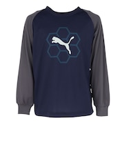 プーマ（PUMA）ジュニア アクティブ スポーツ ポリ 長袖 Tシャツ 529555 06 NVY