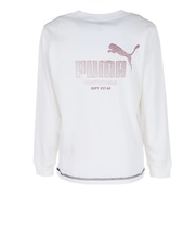 プーマ（PUMA）ジュニア ESS エレベーテッド MX 長袖Tシャツ 638438 02 WHT