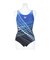 アリーナ（ARENA）水着 フィットネスワンピース Uバック 青 M-3Lサイズ AS6FWF21L BLBK フィットネス水着 大きいサイズ