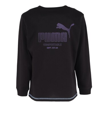 プーマ（PUMA）ジュニア ESS エレベーテッド MX 長袖Tシャツ 638438 01 BLK
