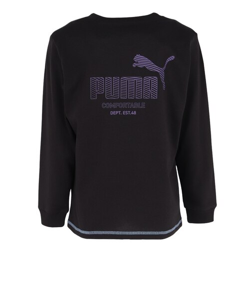 プーマ（PUMA）ジュニア ESS エレベーテッド MX 長袖Tシャツ 638438 01 BLK