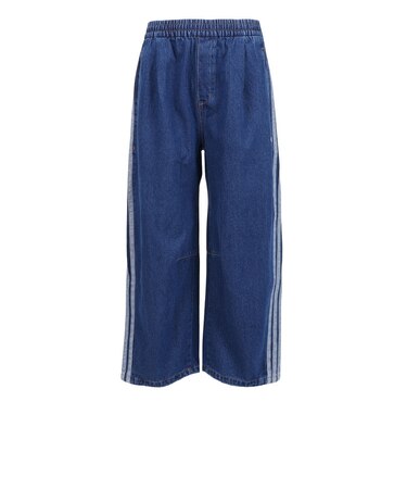 アディダス（adidas）スタジアム オーバーサイズフィット デニム フルレングス オープンヘム トラックパンツ M1919-KV5883