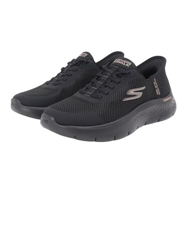 スケッチャーズ(SKECHERS)スニーカー ウォーキングシューズ スリップインズ ゴーウォーク フレックス グランド エントリー ブラック ゴールド 124…