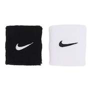 ナイキ(NIKE)リストバンド スウッシュ クラシック 2個セット 黒×白 BN3000-036