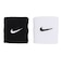 ナイキ（NIKE）リストバンド スウッシュ クラシック 2個セット 黒×白 BN3000-036