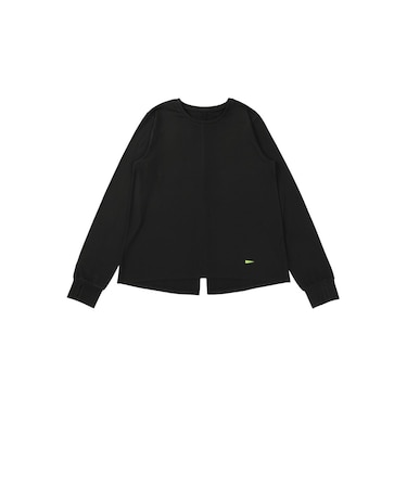 ダンスキン（DANSKIN）コンフォート バックスリット 長袖Tシャツ DLS226011-BLACK