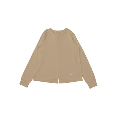 ダンスキン(DANSKIN)コンフォート バックスリット 長袖TシャツDLS226011-BEIGE