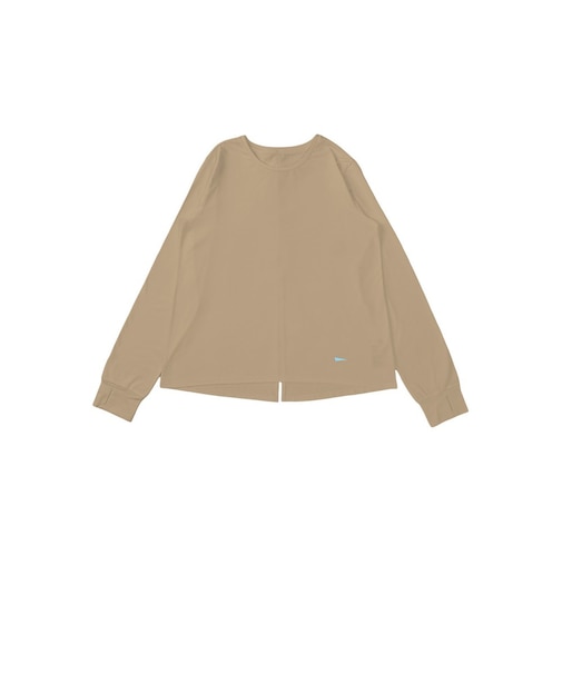 ダンスキン(DANSKIN)コンフォート バックスリット 長袖TシャツDLS226011-BEIGE
