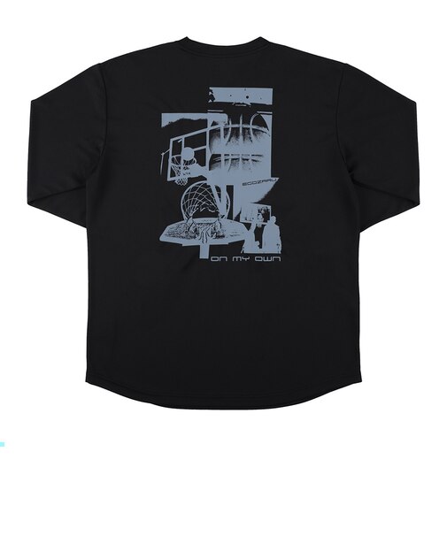 エゴザル（EGOZARU）バスケットボールウェア デイインデイアウト バックプリント ロングスリーブTシャツ EZFW26ULS013C001
