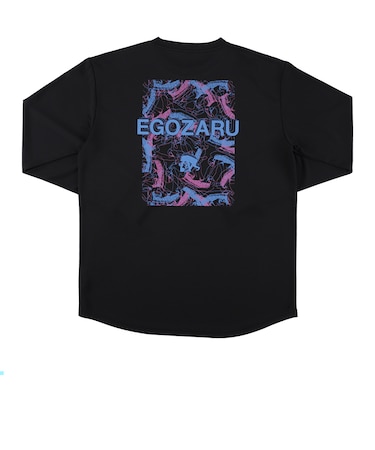 エゴザル（EGOZARU）バスケットボールウェア アブストラクトネス バックプリント ロングスリーブTシャツ EZFW26ULS008C001