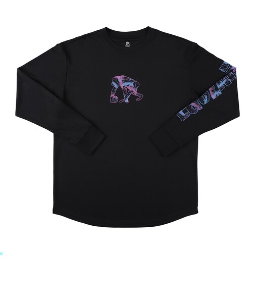 エゴザル（EGOZARU）バスケットボールウェア アアブストラクトネス スリーブプリント ロングスリーブTシャツ EZFW26ULS006C001