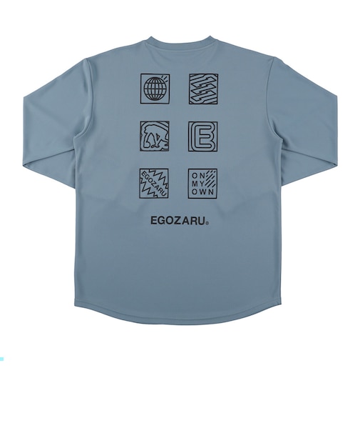 エゴザル（EGOZARU）バスケットボールウェア ポップアイコン バックプリント ロングスリーブTシャツ EZFW26ULS009C119
